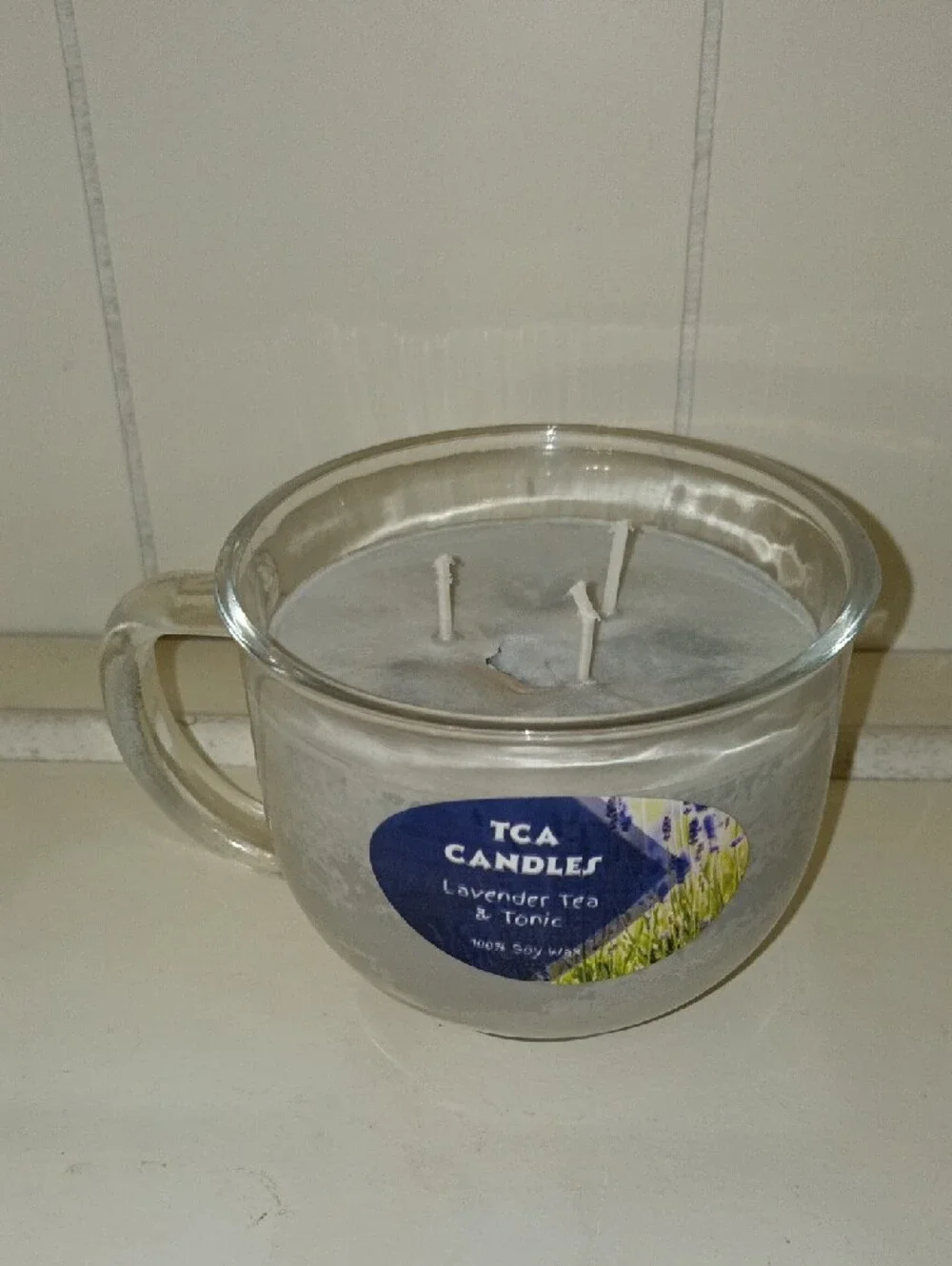 Lavender Tea & Tonic Soy Candle - Gray